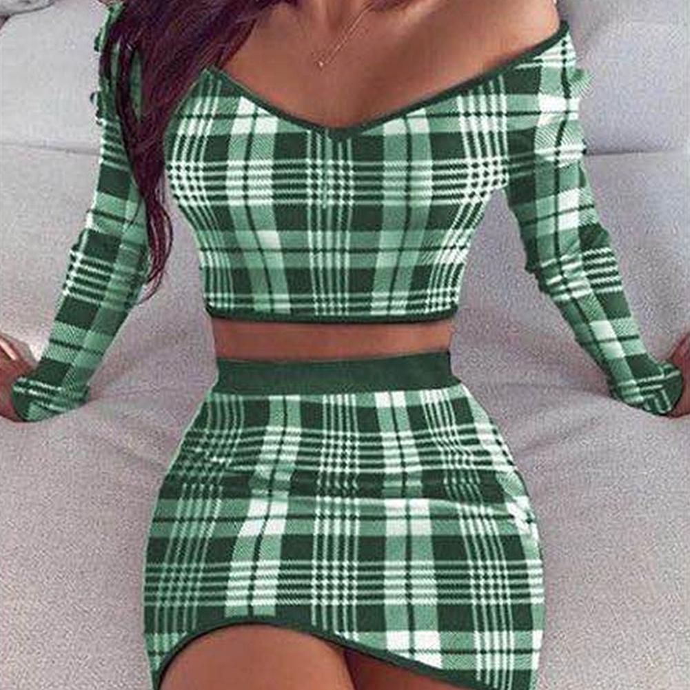Plaid Style Two Piece Set - Harvey's