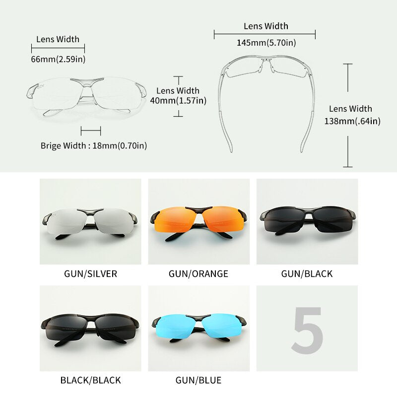GCV Mirror Lens Driving Sunglasses - Harvey's