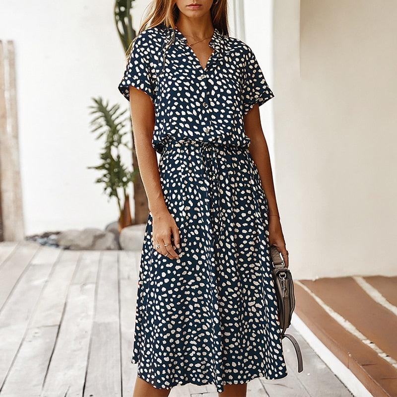 Dotted Women's Summer Dress - Harvey's