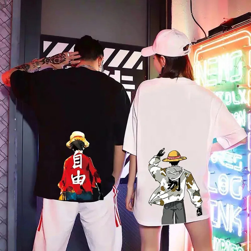 Short Sleeve Anime Streetwear