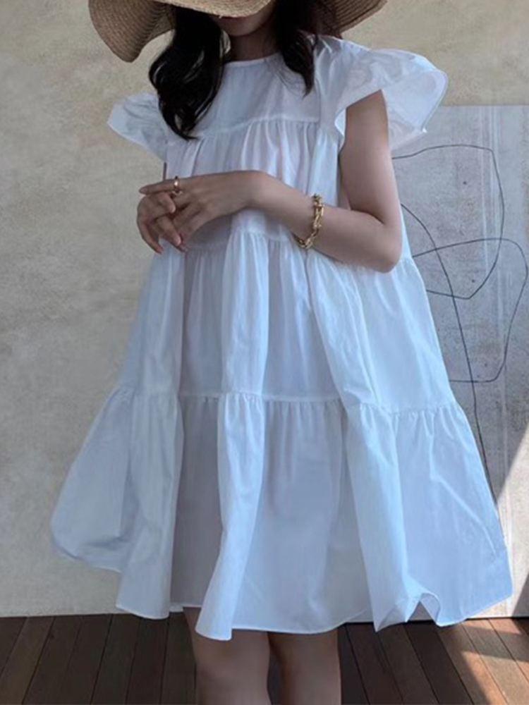 Short Sleeved Solid Colour summer dress - Harvey's