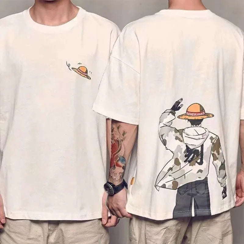 Short Sleeve Anime Streetwear