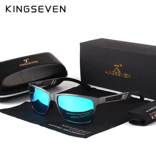 KINGSEVEN Men Polarized  Rectangle Driving Sunglasses